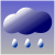 Mainly cloudy with occasional showers and a few squally thunderstorms.